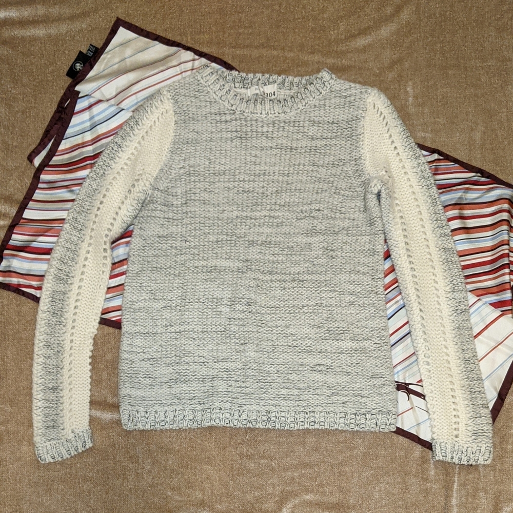 h.one knit crew neck sweater - professionally cleaned